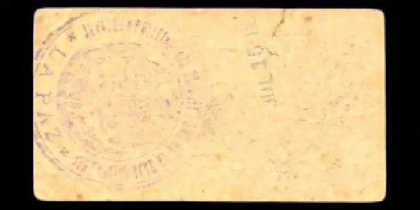 Billete de 10 centavos de Rocholl, Ruffo y Cía reverso