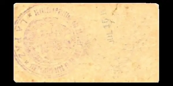 Billete de 10 centavos de Rocholl, Ruffo y Compañía reverso