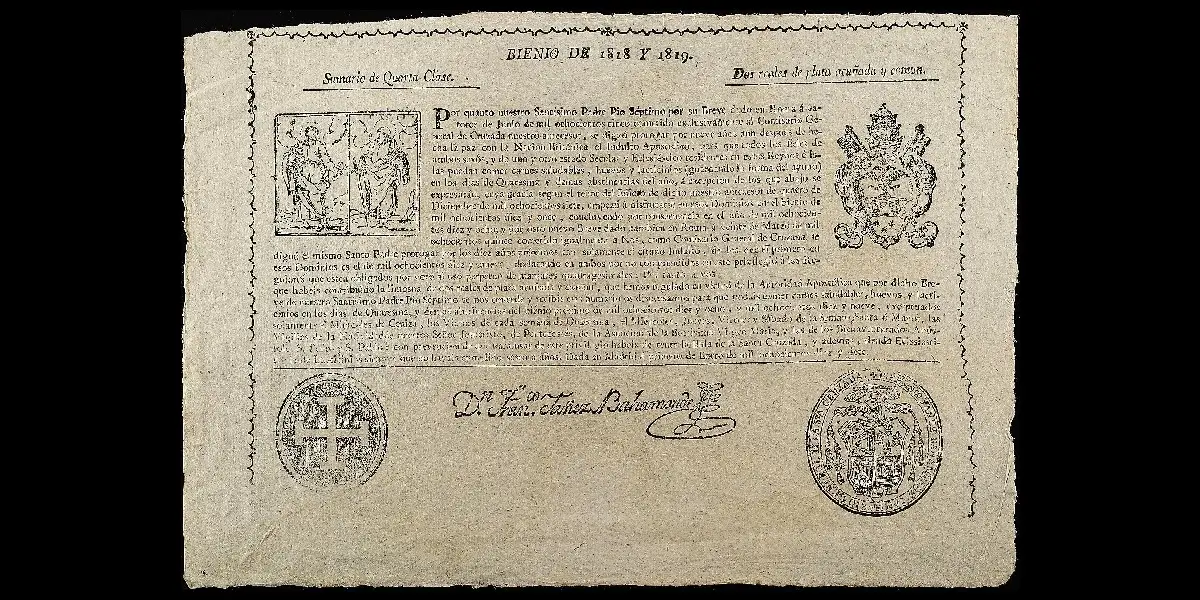 Billete de 1 peso de Las Tesorerías de la Nación reverso