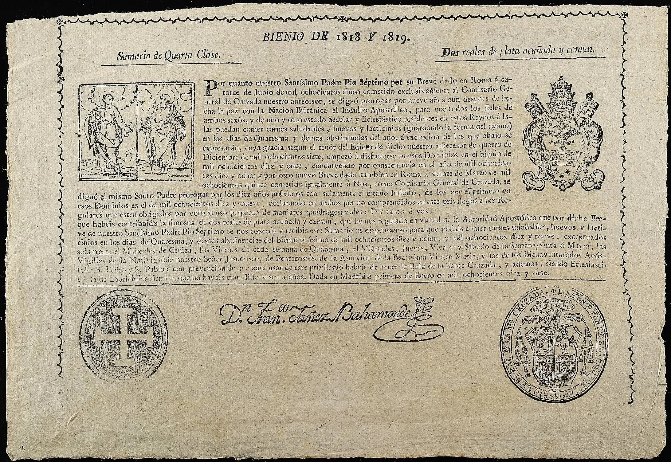 1 peso tesorerias de la nacion 1823 reverso