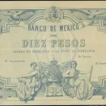 10 pesos Maximiliano 1866 anverso