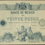 20 pesos maximiliano 1866 anverso