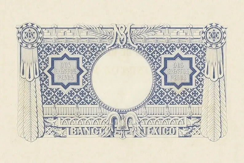 200 Pesos Maximiliano Reverso