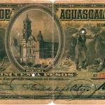 50 pesos banco aguascalientes serie a 1902-1906 anverso
