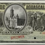 50 pesos banco aguascalientes serie b 1913-1914 anverso