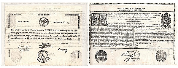 Billete republicano bula papal